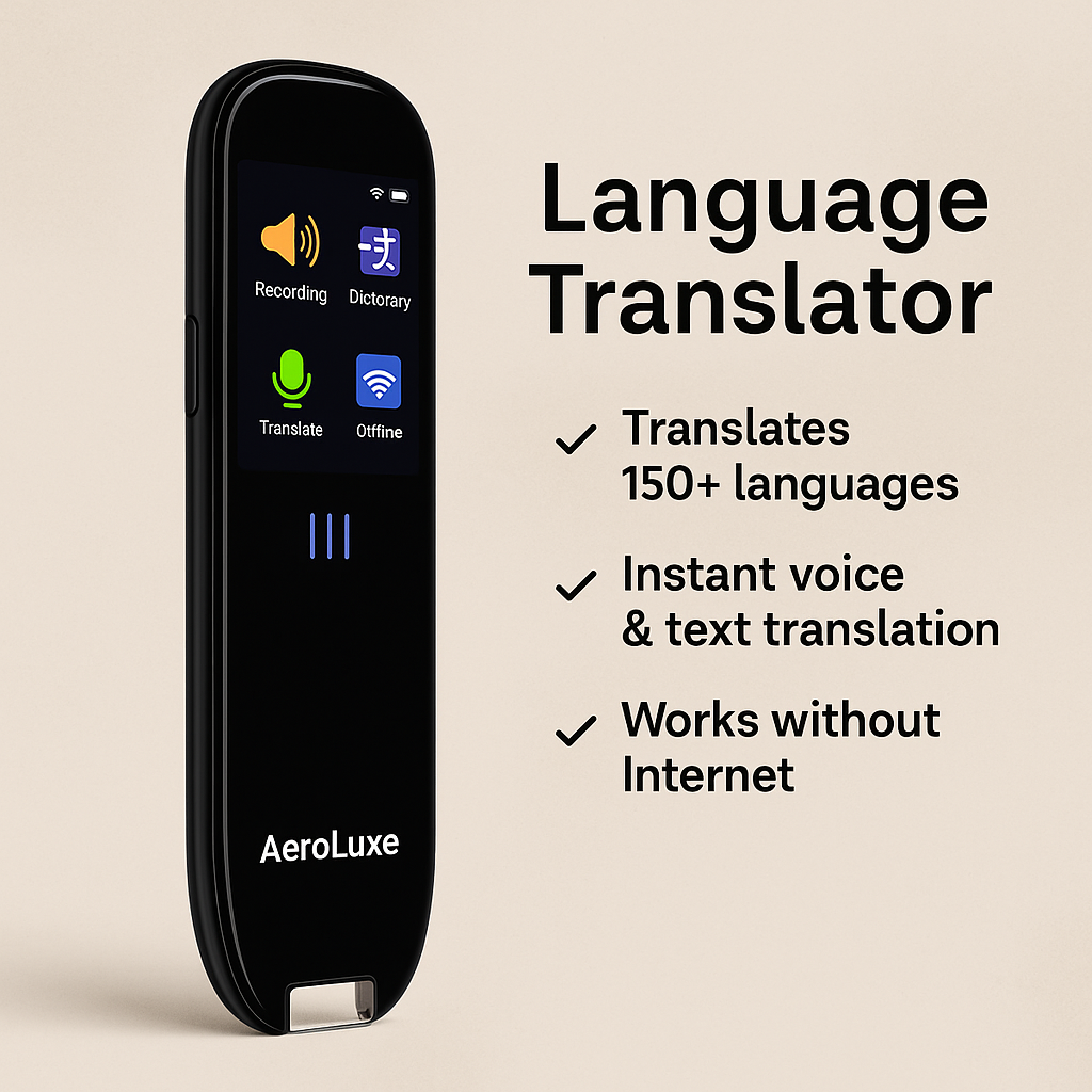 AeroLuxe Multilingual Translator Pen
