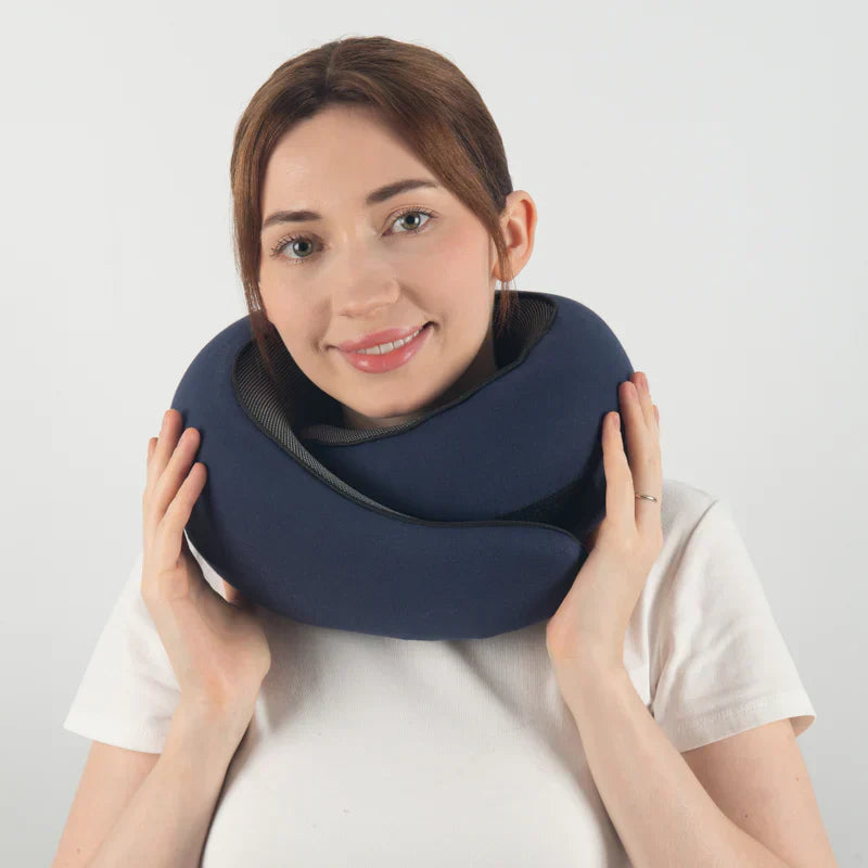 AeroLuxe Ergonomic Travel Pillow – Sleep Peacefully