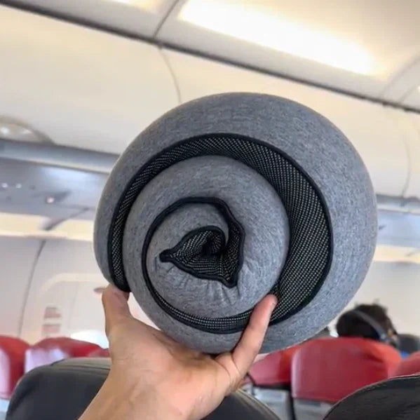 AeroLuxe Ergonomic Travel Pillow – Sleep Peacefully