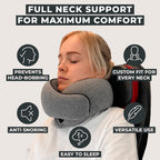 AeroLuxe Ergonomic Travel Pillow – Sleep Peacefully