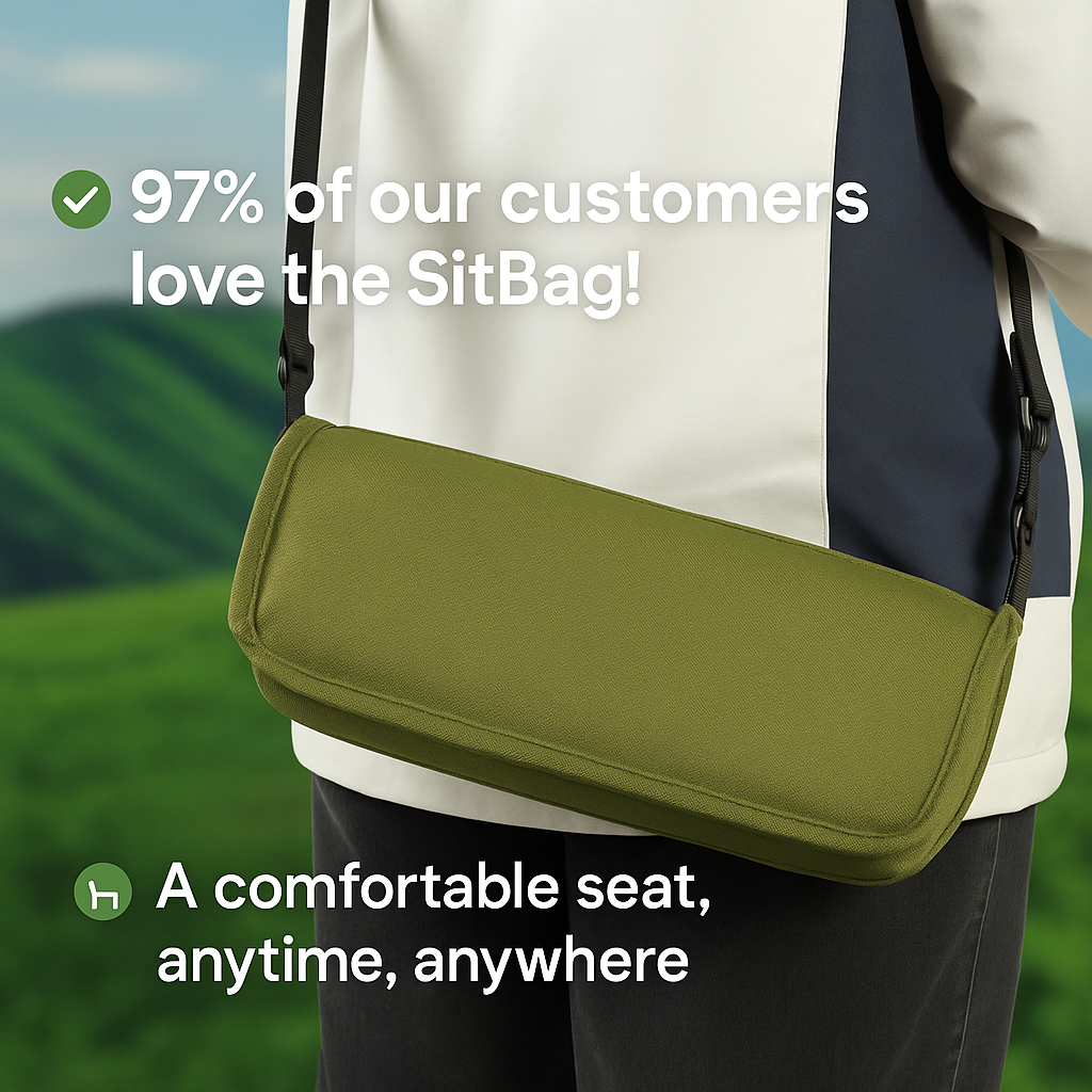 Aeroluxe Sit&Travel Bag — Your haven of comfort wherever your journey takes you