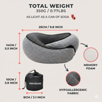 AeroLuxe Ergonomic Travel Pillow – Sleep Peacefully