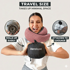 AeroLuxe Ergonomic Travel Pillow – Sleep Peacefully