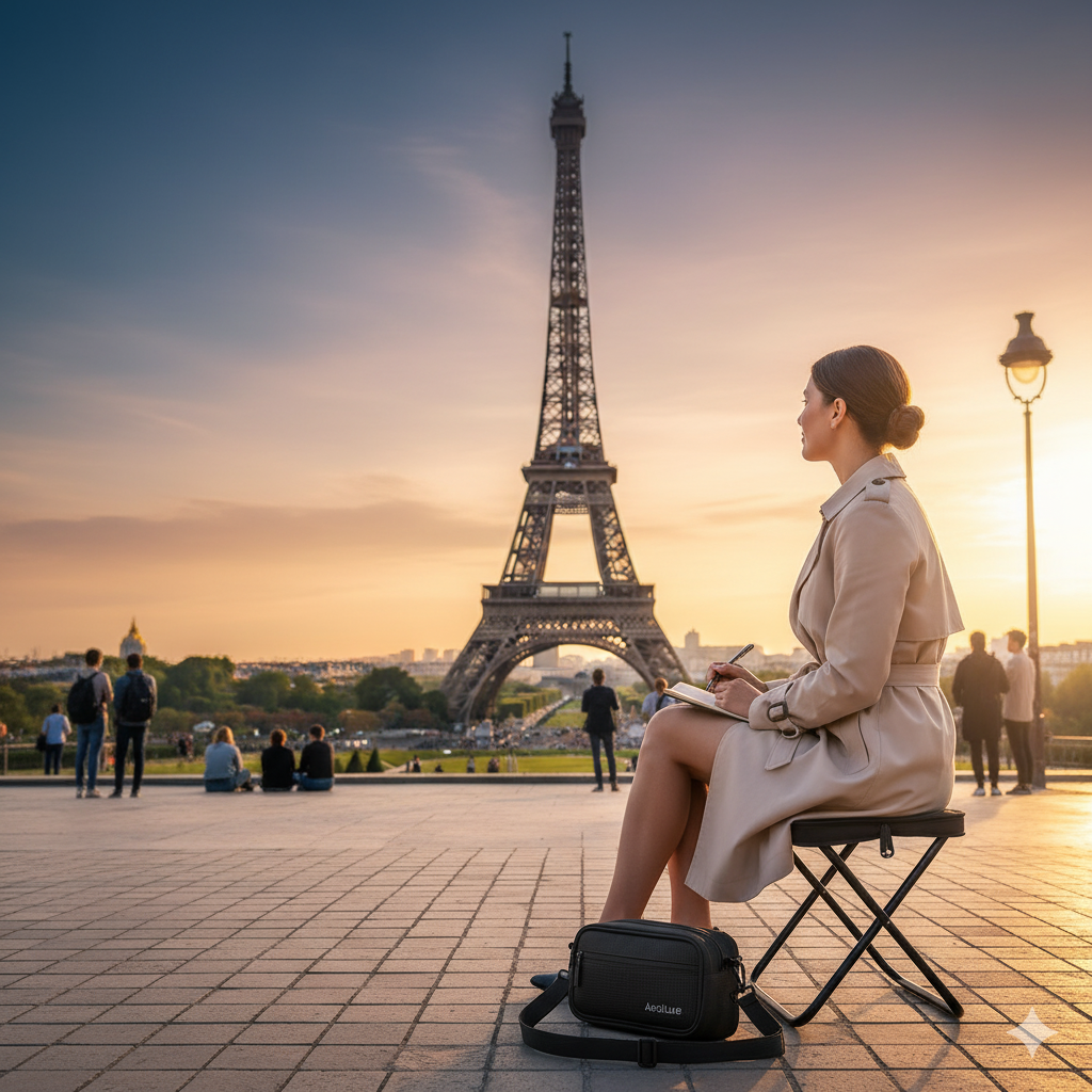 Aeroluxe Sit&Travel Bag — Your haven of comfort wherever your journey takes you